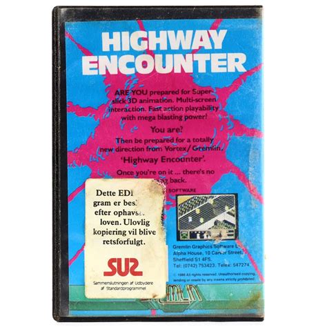 Highway Encounter C64 Cassette Wts Retro Køb Spillet Her