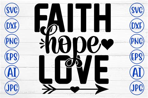 Faith Hope Love Svg Graphic By Creativesvg · Creative Fabrica