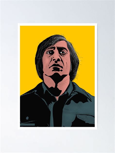 "Anton Chigurh (Javier Bardem) " Poster for Sale by Feelmeflow | Redbubble