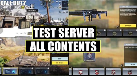 NEW Codm All Contents Of Test Server Season 10 And Season 11 Codm