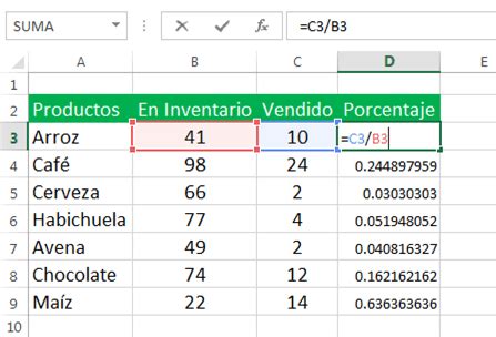 C Mo Sacar Porcentaje En Excel F Rmulas Siempre Excel