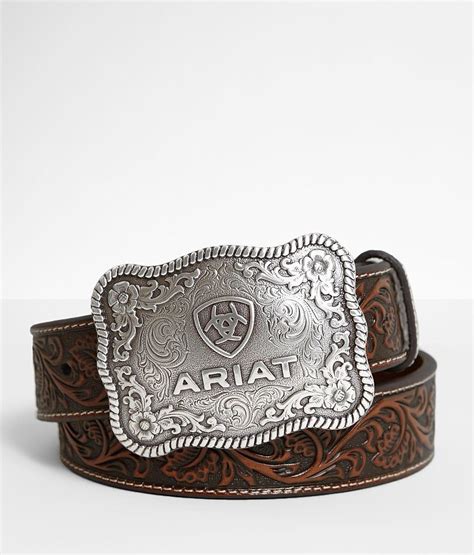 Ariat Leather Western Belt - Men's Belts in Brown | Buckle