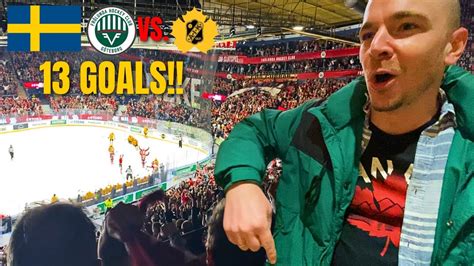 Insane Match At Swedish Hockey Fr Lunda Vs Skellefte Aik Was Wild