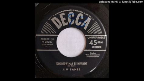 Jim Eanes Tomorrow May Be Different A Prisoner Of War [decca 1952