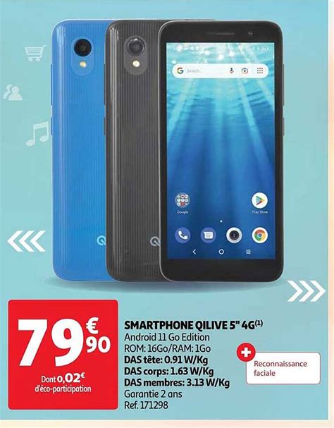 Promo Smartphone Qilive G Chez Auchan Icatalogue Fr