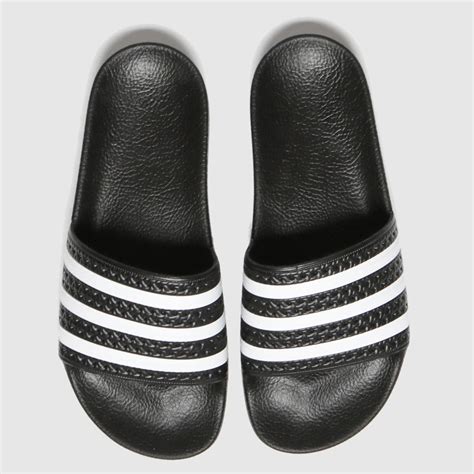 Womens Black Adidas Adilette Sandals Schuh