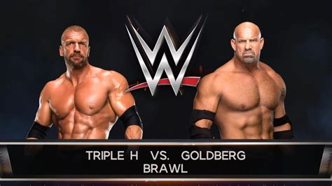 TRIPLE H VS GOLDBERG BRAWL MATCH WWE 2K22 GAMEPLAY YouTube