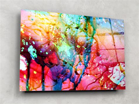 Abstract Art Tempered Glass Printing Wall Art Extra Large Wall Art