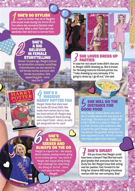 Margot Robbie Total Girl January 2024 Issue • Celebmafia