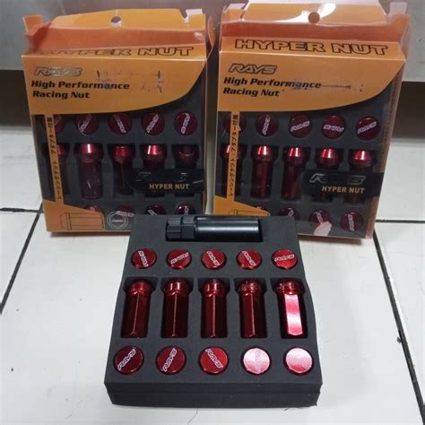 Jual Baut Roda Racing Rays Hypernut Mm Merah Shopee Indonesia