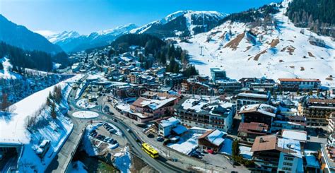 Ski Resort Town of St. Anton am Arlberg in Austria Stock Image - Image ...