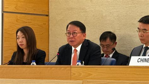 陈国基出席联合国人权理事会会议，多个政党对发言表支持，民建联称助阐述港人愿望 星岛环球网