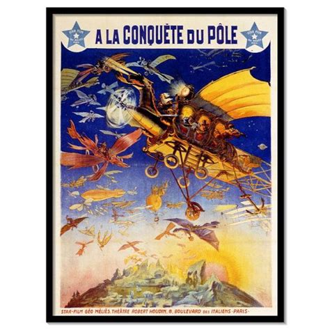 Vintage Style Movie Poster conquest of the Pole Etsy Méliès George