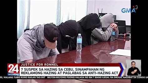 Suspek Sa Hazing Sa Cebu Sinampahan Ng Reklamong Hazing At Paglabag