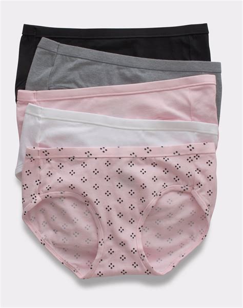 Hanes Ultimate Womens Hipster Underwear 5 Pack Comfortsoft Wicking