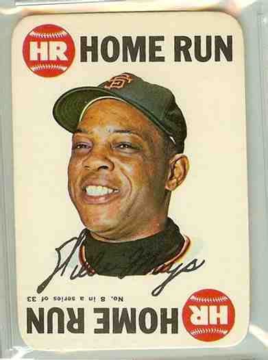 1968 Topps Game 8 Willie Mays Giants