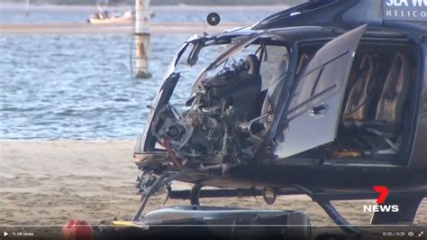 Video Two Helicopters Collide On Australias Gold Coast Killing Four