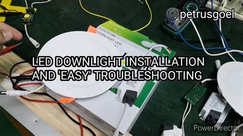 Led Downlight Installation And Basic Troubleshooting Youtube