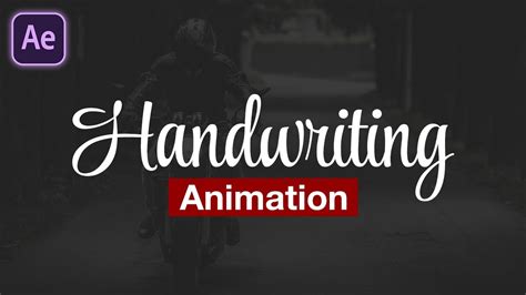 Handwriting Text Animation Tutorial In After Effects Easy And Fun