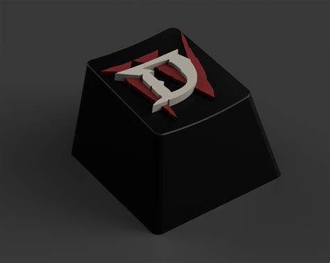 stl file diablo iv logo keycap objobject      printcults