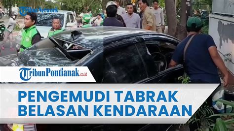 Pengemudi Mobil Diamuk Massa Setelah Tabrak Belasan Kendaraan