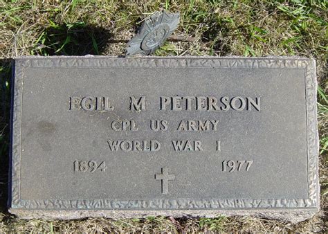 Egil M Peterson 1894 1977 Find A Grave Memorial