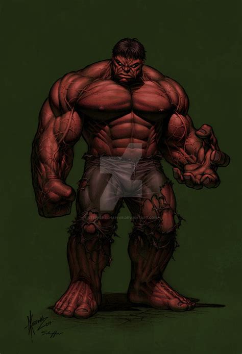 Red Hulk By Dale Keown By Stephenschaffer On Deviantart