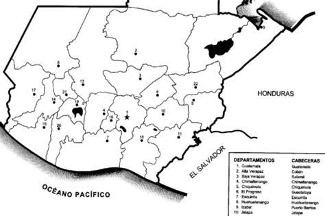 Mapas De Guatemala Con Nombres Y Sin Nombres Imprime