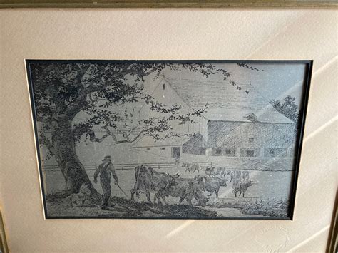 Rare Vintage Jamie Wyeth Etching Pennsylvania Farm Country Etsy