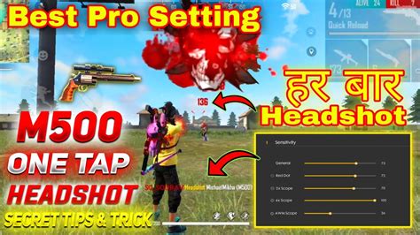 2021 New M500 Secret One Tap Headshot Tips And Tricks With Settings