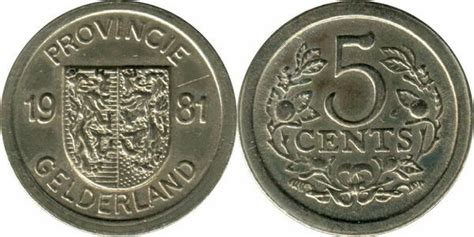 Cents Beatrix Gelderland Province Pa Ses Bajos Numista