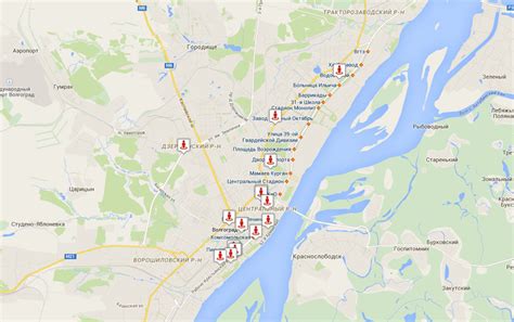 Волгоград достопримечательности на карте - 94 фото