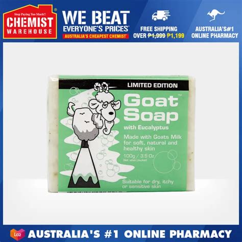 Goat Soap With Eucalyptus 100g Suitable For Dry Itchy Or Sensitive Skin [chemist Warehouse