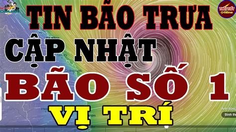 BẢn Tin TrƯa Nay CẬp NhẬt DiỄn BiẾn CƠn BÃo SỐ 1 CƠn BÃo NgoÀi BiỂn