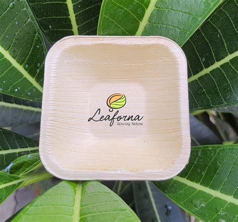 Areca Palm Leaf 3 X 3 Square Deep Bowl Natural At 1 3 Piece Areca