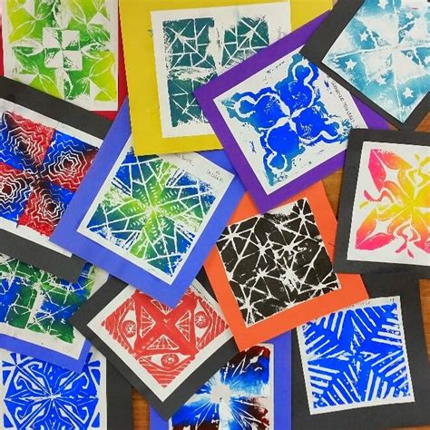 Jerdee S Art Classes Mixed Media Radial Prints