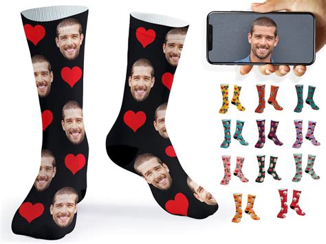 Customized Face Socks Put Any Faces On Socks Custom Sock With Text