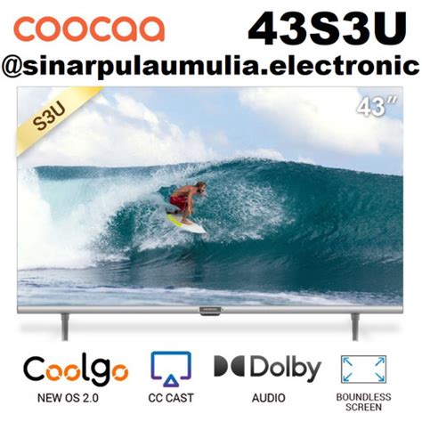 Jual Coocaa LED TV 43 Inch Smart TV FHD Youtube 43S3U 43 S 3 U 43