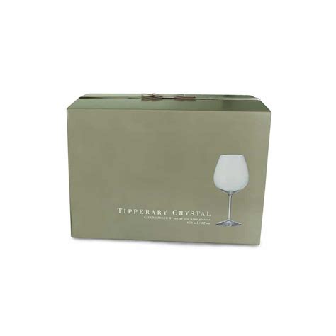 Tipperary Crystal 6 Connoisseur Wine Glasses 650ml