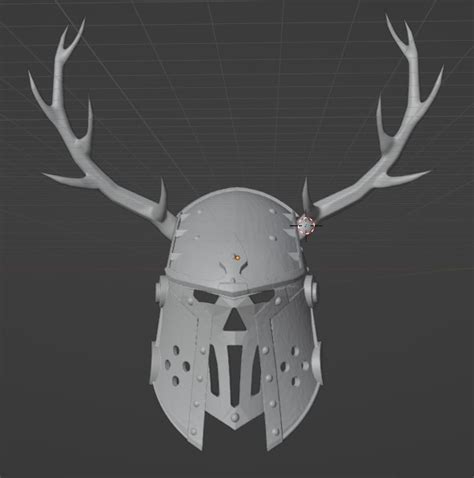 Бесплатный STL файл Маска рыцаря-оленя ⚔ ・3D-печатная модель для ...