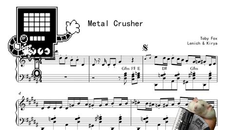 Undertale Metal Crusher Toby Fox（cover：lenich And Kirya）[accordion Sheet Music] Youtube