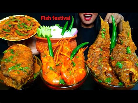 Asmrfish Festivalspicy Big Katla Fish Jholgolda Chingriandshorputir