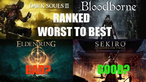 Ranking Every Souls Game From WORST To BEST Including Elden Ring