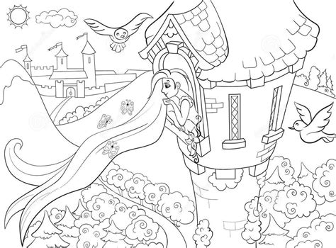 Rapunzel No Lugar Para Colorir Imprimir E Desenhar Colorir Me