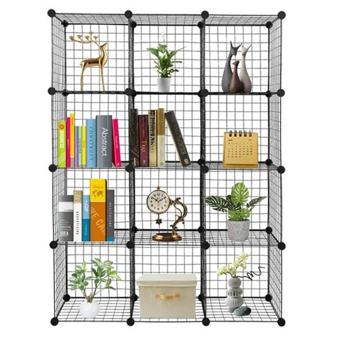 12-Cube Organizer Cube Storage Shelves Wire Cube Storage Origami ...