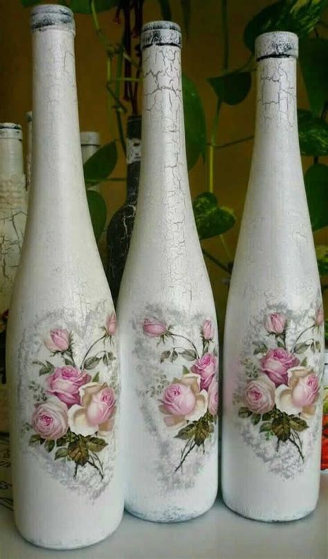 Garrafas Decoradas Decoupage Passo A Passo Como Fazer Em Casa