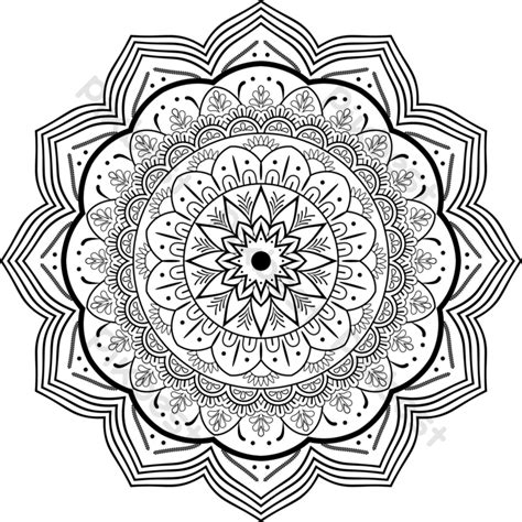 black mandala circular pattern design | EPS PNG Images Free Download ...