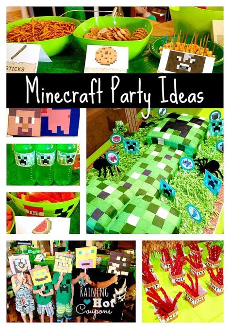 The Most Amazing Minecraft Party Ideas Crafts Games Decor And Minecraft