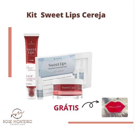 Kit Sweet Lips Cereja Profissional Rose Monteiro Cosm Ticos