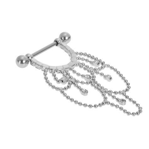 Buy Hbks Nipple Bar Ring Barbell Sexy Dangling Stainless Steel Shield Body Piercing Jewelry For